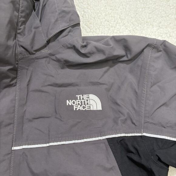 The North Face Hyvent Jacket Boys XL Gray Black Hiking Hooded Outdoor Rain Youth - Picture 3 of 8